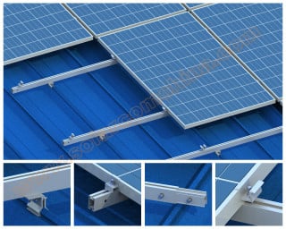 Corrugated metal sheet roof system